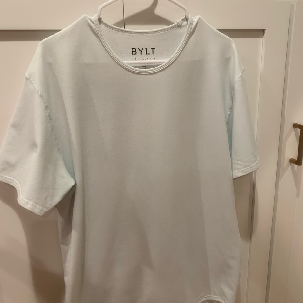 BYLT drop cut Lux Men's light green/blue Shirt